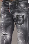 Ripped Black Wash Jennifer Cropped Jeans image number 4