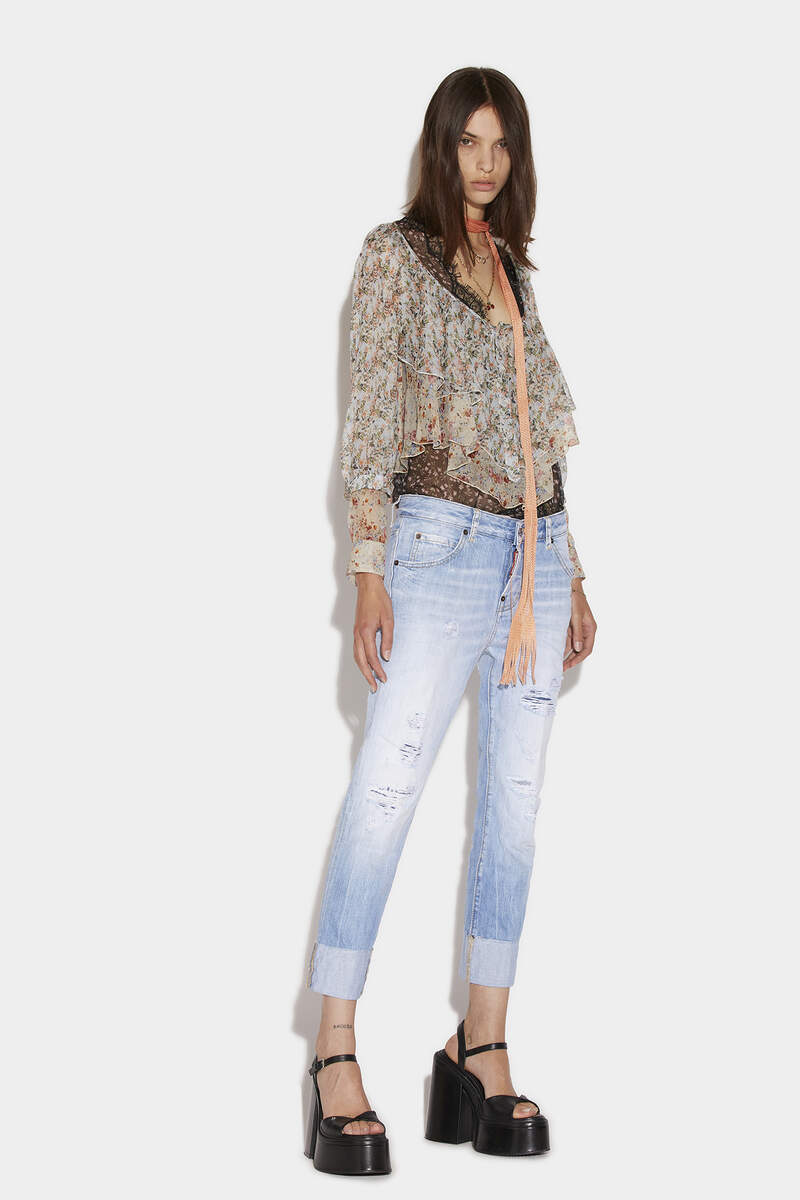 Light Wash Cool Girl Cropped Jeans