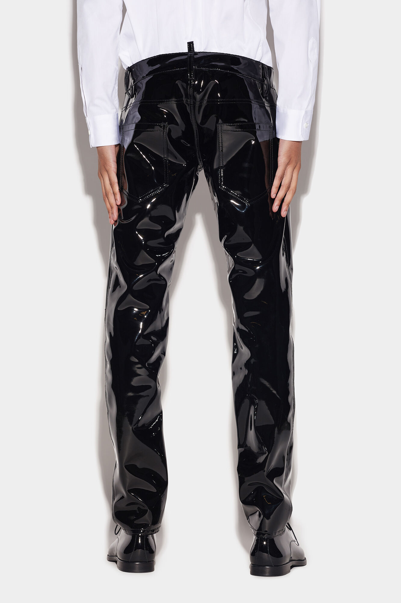 Tripp NYC Mens PVC Shiny Black Vinyl Pant 34 Shiny Black  Amazonin  Clothing  Accessories