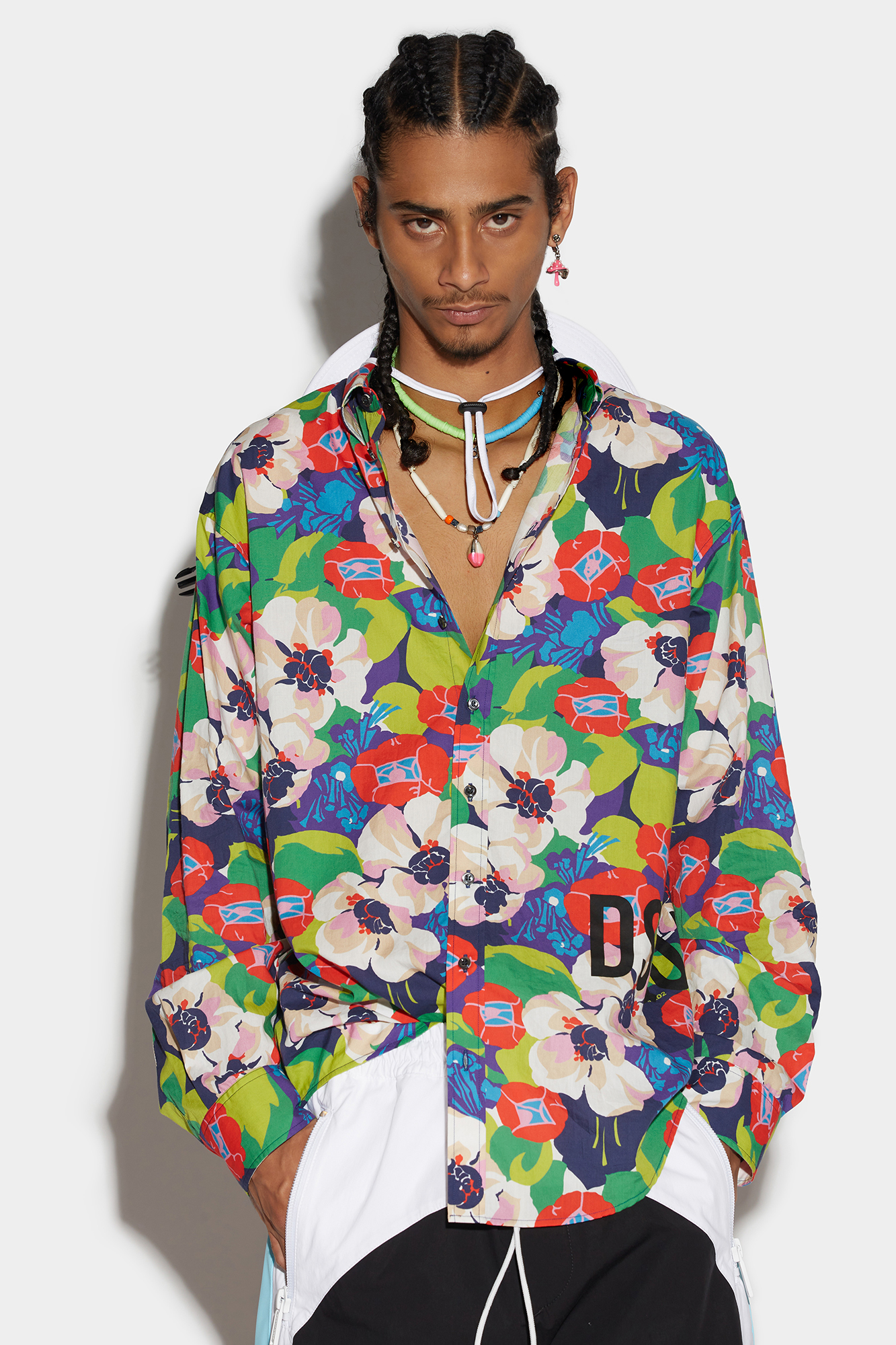 Dsquared2 Dropped Shoulder Shirt In Multicolor | ModeSens