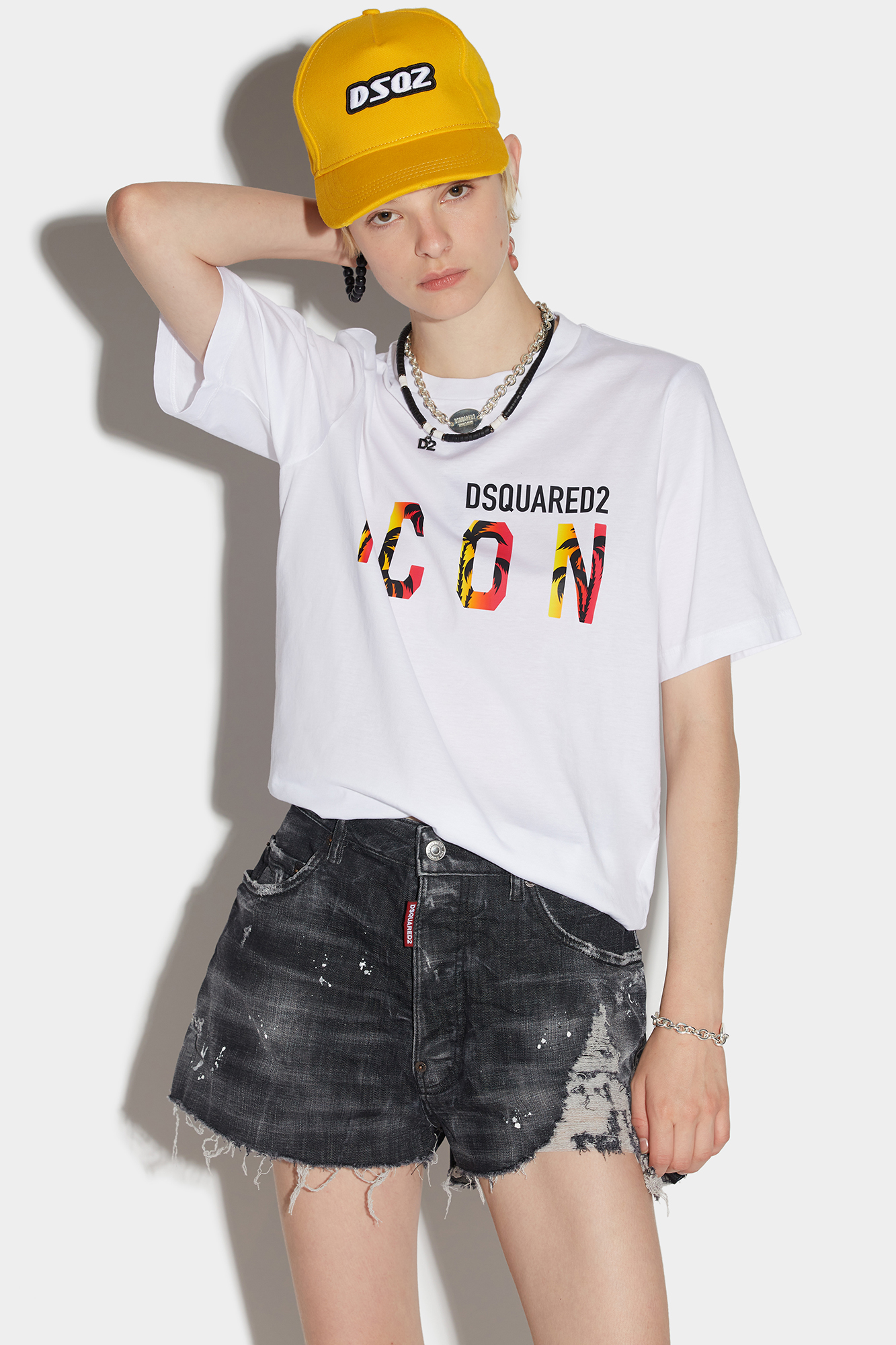 35％OFF】 DSQUARED2 XS size T-shirt ICON Tシャツ/カットソー(半袖